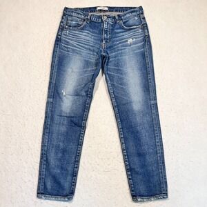 Moussy Vintage Jeans Distressed Made In Japan Blue Denim Women's 30x27